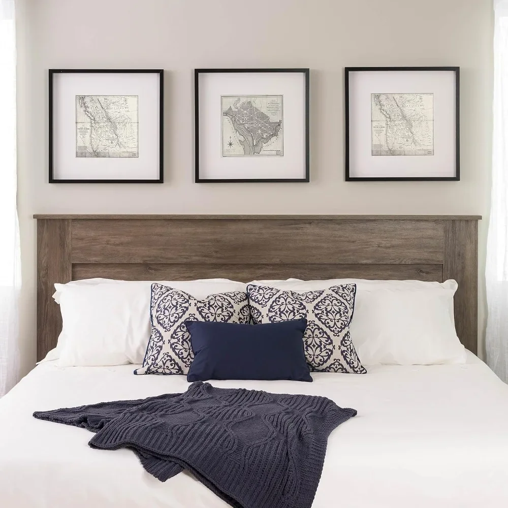 Stylish Flat Wood Panel Headboard for King Size Beds, Simplistic Wooden King Headboard 2.25" D X 81" W X 48" H, Drifted Gray
Stylish Flat Wood Panel Headboard for King Size Beds, Simplistic Wooden King Headboard 2.25" D X 81" W X 48" H, Drifted Gray