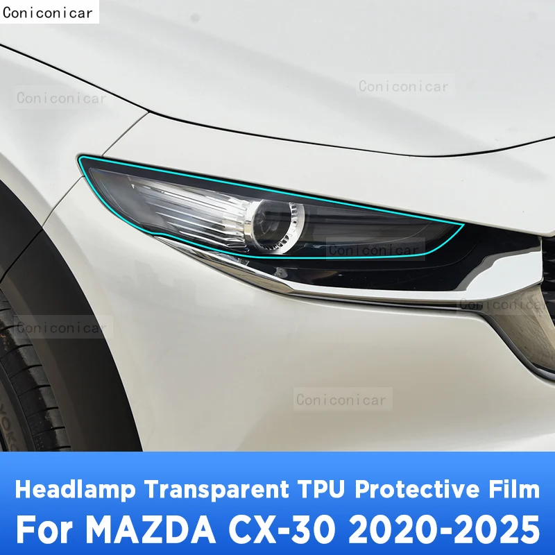 For MAZDA CX-30 2020-2025 CX30 Car Exterior Headlight Anti-scratch Front Lamp Transparent TPU Protective Film Sticker
For MAZDA CX-30 2020-2025 CX30 Car Exterior Headlight Anti-scratch Front Lamp Transparent TPU Protective Film Sticker