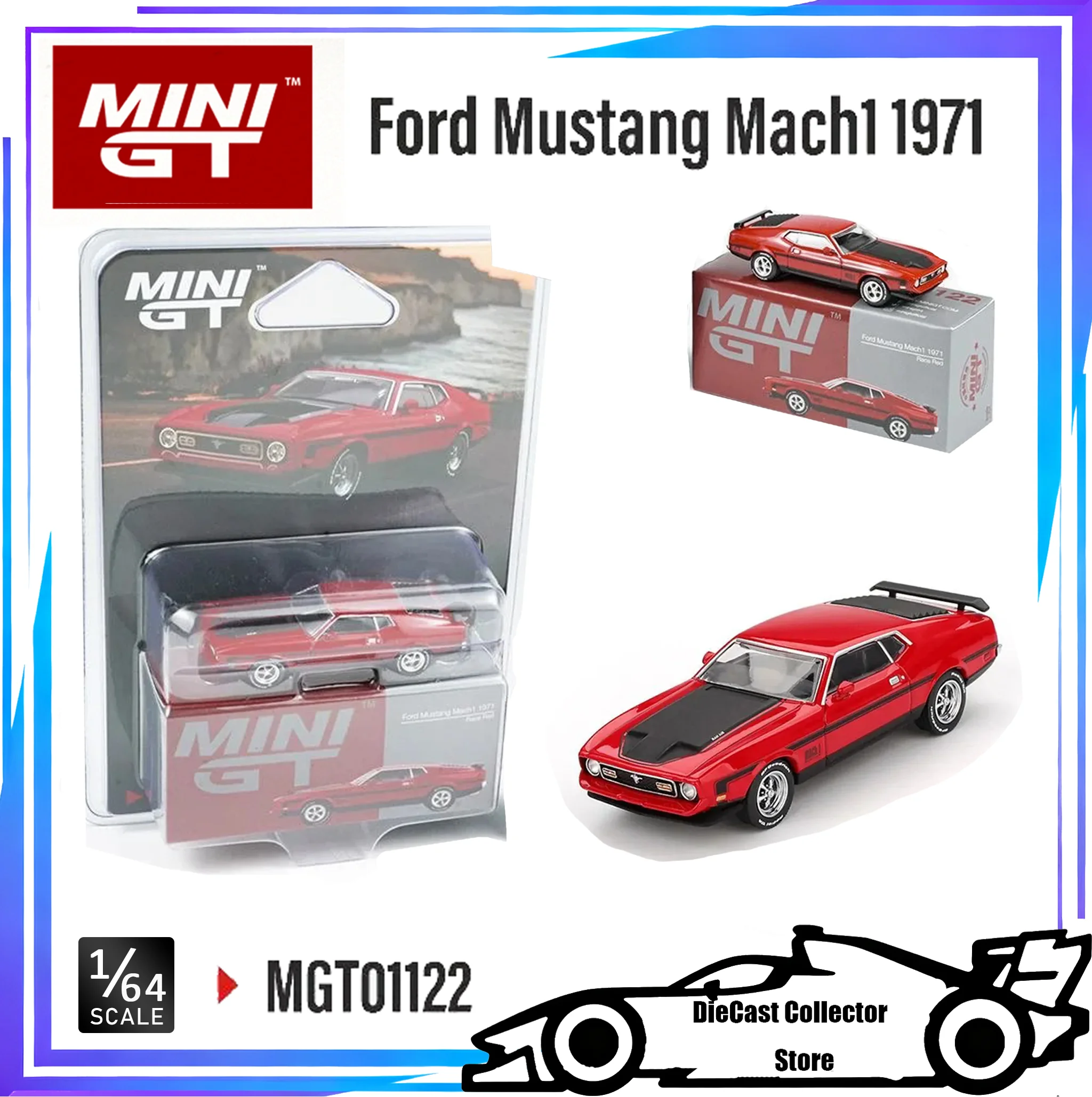 MINI GT 1:64 Ford Mustang Mach1 1971, гоночный красный сплав, литая модель автомобиля, коллекция, подарочная игрушка
MINI GT 1:64 Ford Mustang Mach1 1971, гоночный красный сплав, литая модель автомобиля, коллекция, подарочная игрушка