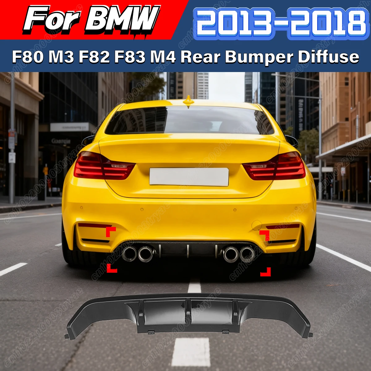 Для BMW F80 M3 F82 F83 M4 2013-2018: Защитная накладка-диффузор на задний бампер, сплиттер, элемент обвеса кузова
Для BMW F80 M3 F82 F83 M4 2013-2018: Защитная накладка-диффузор на задний бампер, сплиттер, элемент обвеса кузова