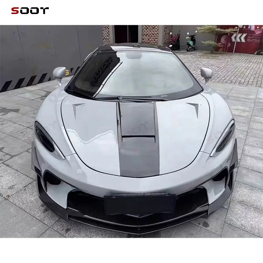 Комплект обвеса из настоящего сухого карбона для McLaren GT: капот, пороги, задний диффузор, передний бампер
Комплект обвеса из настоящего сухого карбона для McLaren GT: капот, пороги, задний диффузор, передний бампер