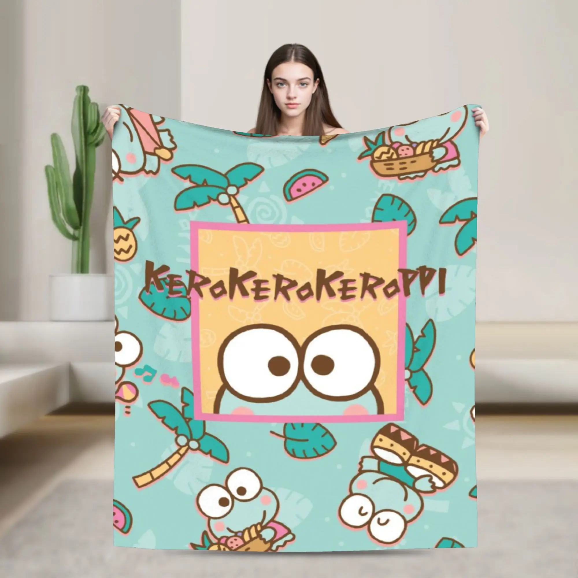 Kero Kero Keroppi Gift Blanket For Men Women Warm Cozy Fluffy Throw Blankets for Living Room 50x60 Inches Multi-size
Kero Kero Keroppi Gift Blanket For Men Women Warm Cozy Fluffy Throw Blankets for Living Room 50x60 Inches Multi-size
