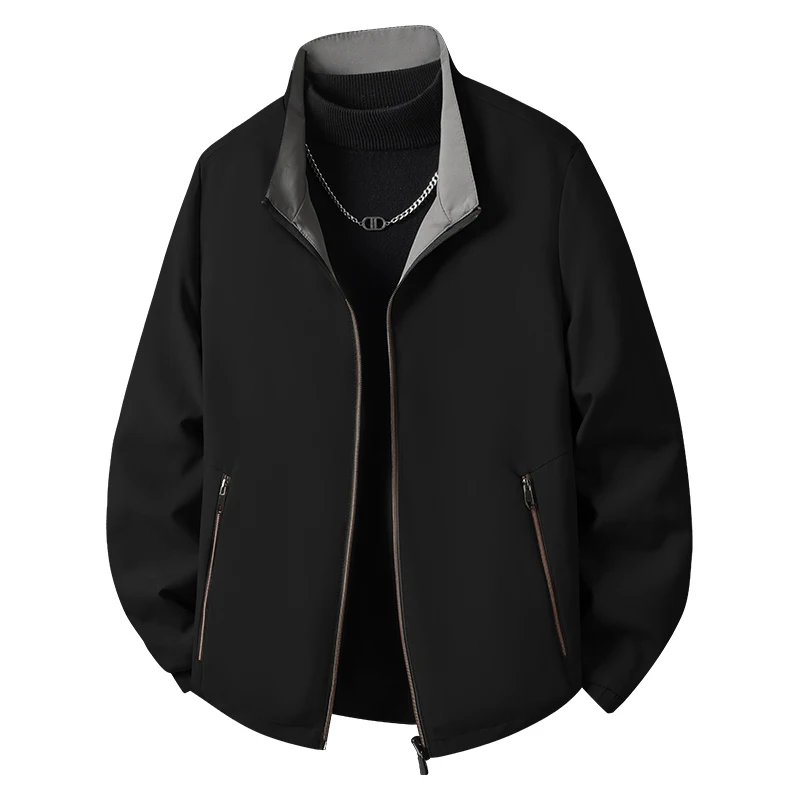 Spring/Autumn Windproof Jacket Casual Bomber Jacket Stand Collar Business Affairs Jacket Office Dress Work Coats Male Outerwear
Spring/Autumn Windproof Jacket Casual Bomber Jacket Stand Collar Business Affairs Jacket Office Dress Work Coats Male Outerwear