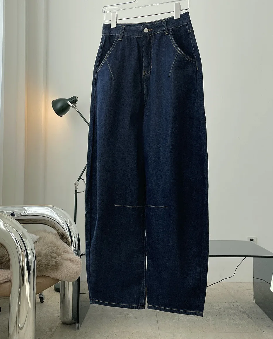 Dark Blue Winter Vintage High Waist Wide Leg Jeans Women Thickened Warm Loose Casual Arc Trousers Female
Dark Blue Winter Vintage High Waist Wide Leg Jeans Women Thickened Warm Loose Casual Arc Trousers Female