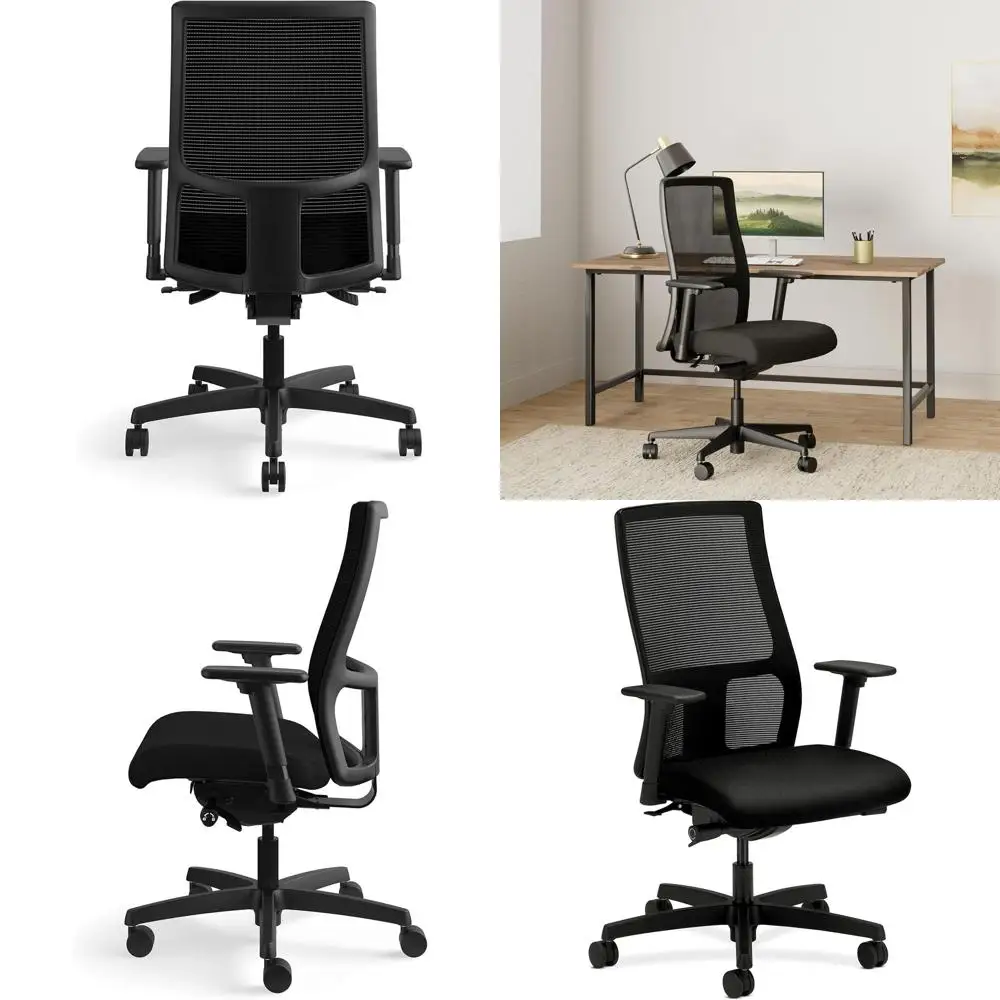 Офисное кресло с высокой спинкой из сетчатого материала - Эргономичное кресло для рабочего стола, черное
Офисное кресло с высокой спинкой из сетчатого материала - Эргономичное кресло для рабочего стола, черное