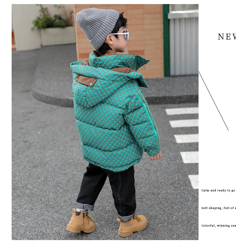Thiened Cotton Padded Jaet for Boys Winter Clothes Plaid Label down Cotton Coat Children's Sli Hooded Boy's Trendy Co...
Thiened Cotton Padded Jaet for Boys Winter Clothes Plaid Label down Cotton Coat Children's Sli Hooded Boy's Trendy Co...