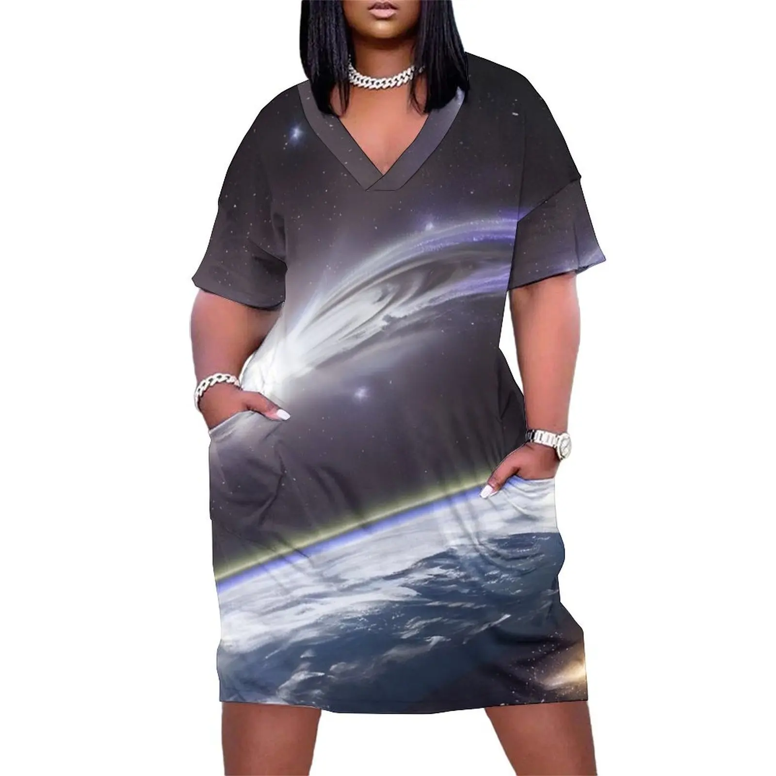 Galaxy fantasy Loose Pocket Dress beach dress woman dress birthday for women purple
Galaxy fantasy Loose Pocket Dress beach dress woman dress birthday for women purple