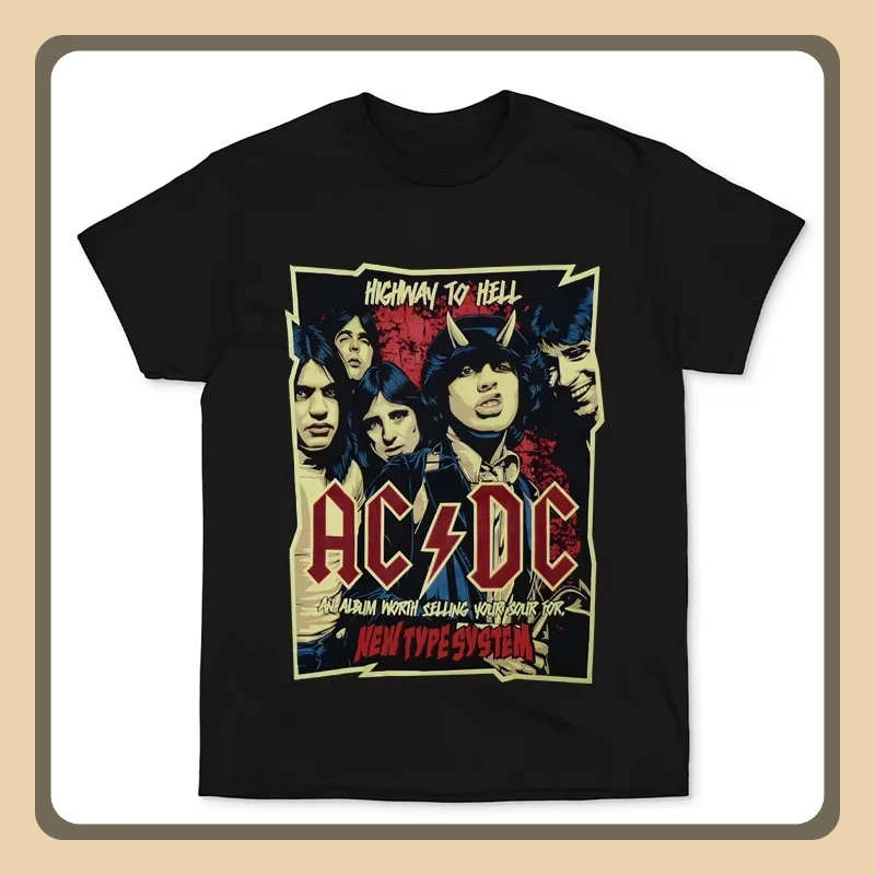 2025 Summer Oversized Streetwear T-shirt ACDC Band T Shirt Men Women HipHop Rapper Tee Fashion Short Sleeve Tshirt
2025 Summer Oversized Streetwear T-shirt ACDC Band T Shirt Men Women HipHop Rapper Tee Fashion Short Sleeve Tshirt