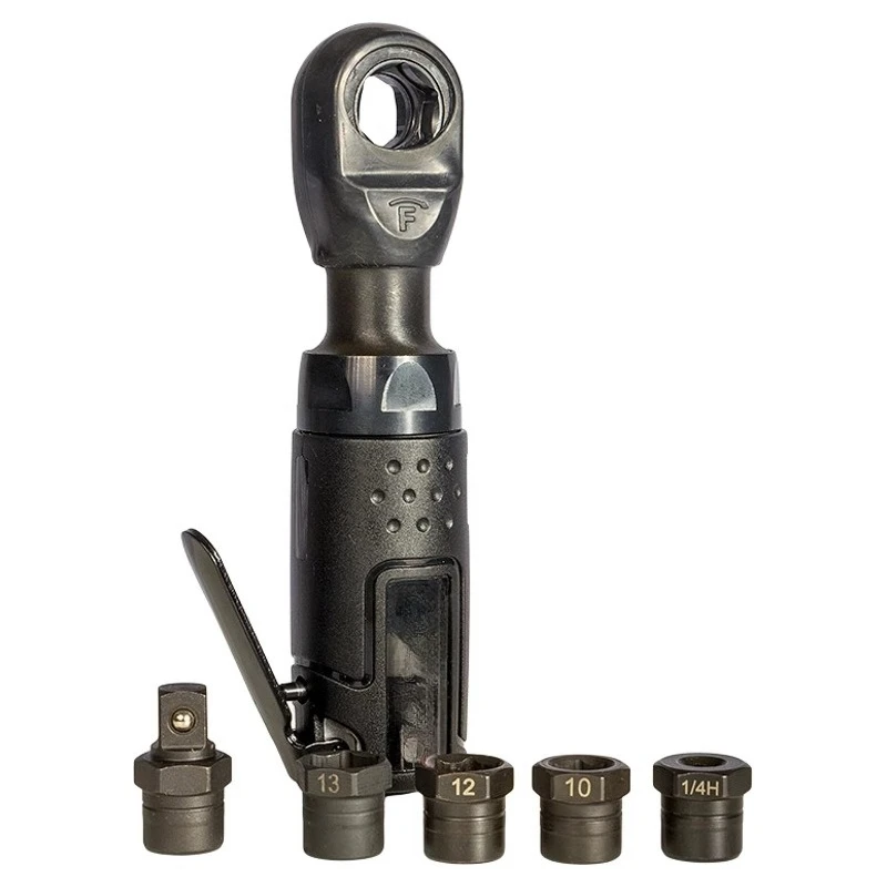 Perforated pneumatic ratchet wrench narrow head elbow right angle fast pneumatic
Perforated pneumatic ratchet wrench narrow head elbow right angle fast pneumatic