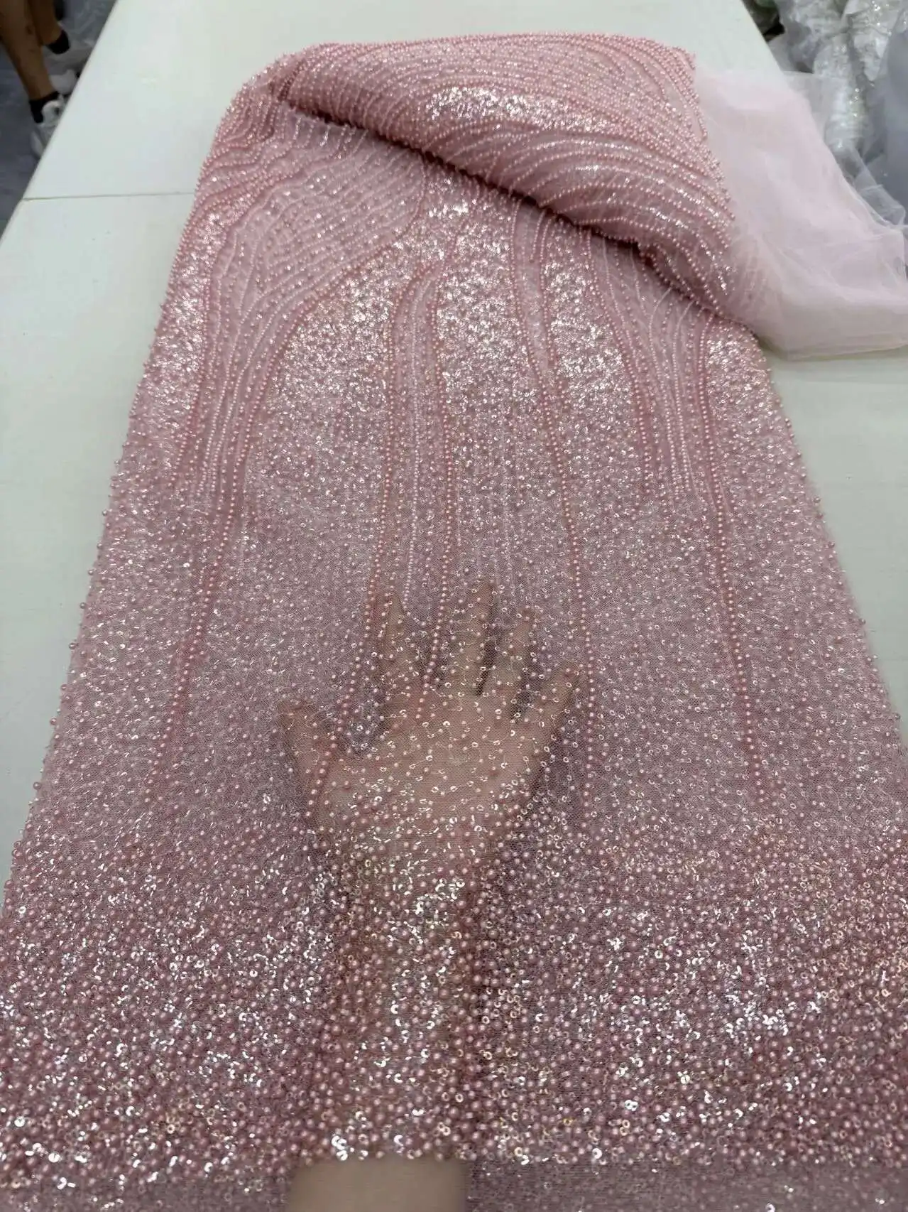 Nigerian Lace Fabrics for Women, African Tull, Luxury, Handmade Bead, Sequins Fabrics for Wedding, Latest Fashion, 5Yards
Nigerian Lace Fabrics for Women, African Tull, Luxury, Handmade Bead, Sequins Fabrics for Wedding, Latest Fashion, 5Yards