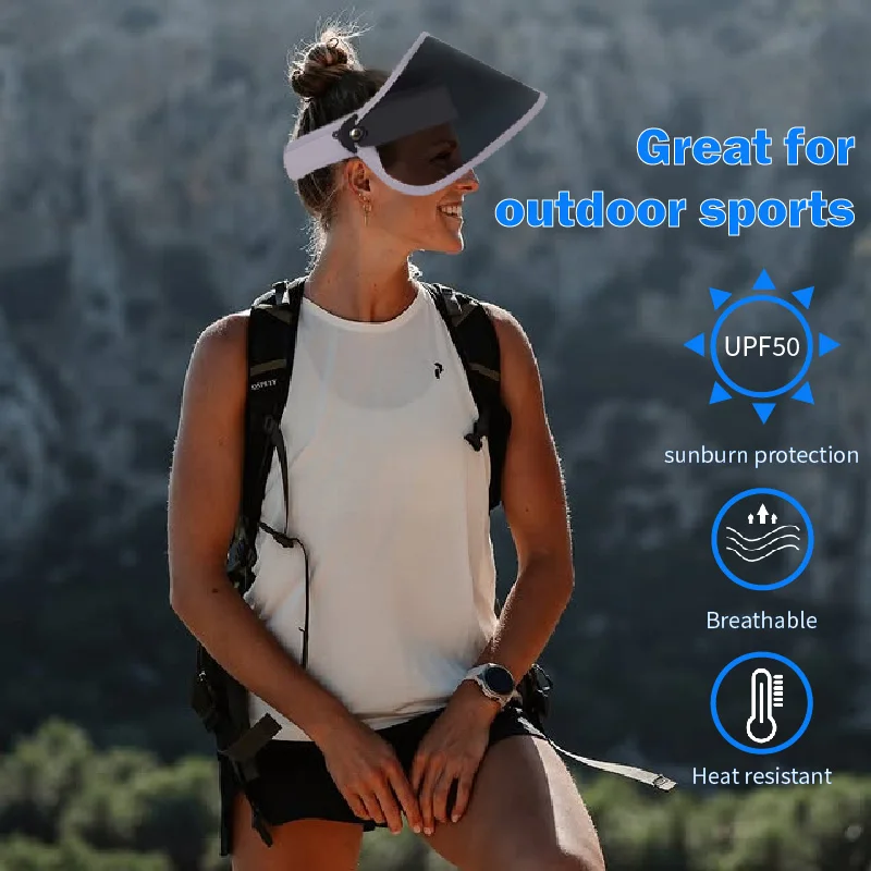 Grey Summer Sun Protection Hat for Ponytail Women Men Wide Brim Full Face Cover Shield Skin Care Angle Adjustable Sun Visor
Grey Summer Sun Protection Hat for Ponytail Women Men Wide Brim Full Face Cover Shield Skin Care Angle Adjustable Sun Visor