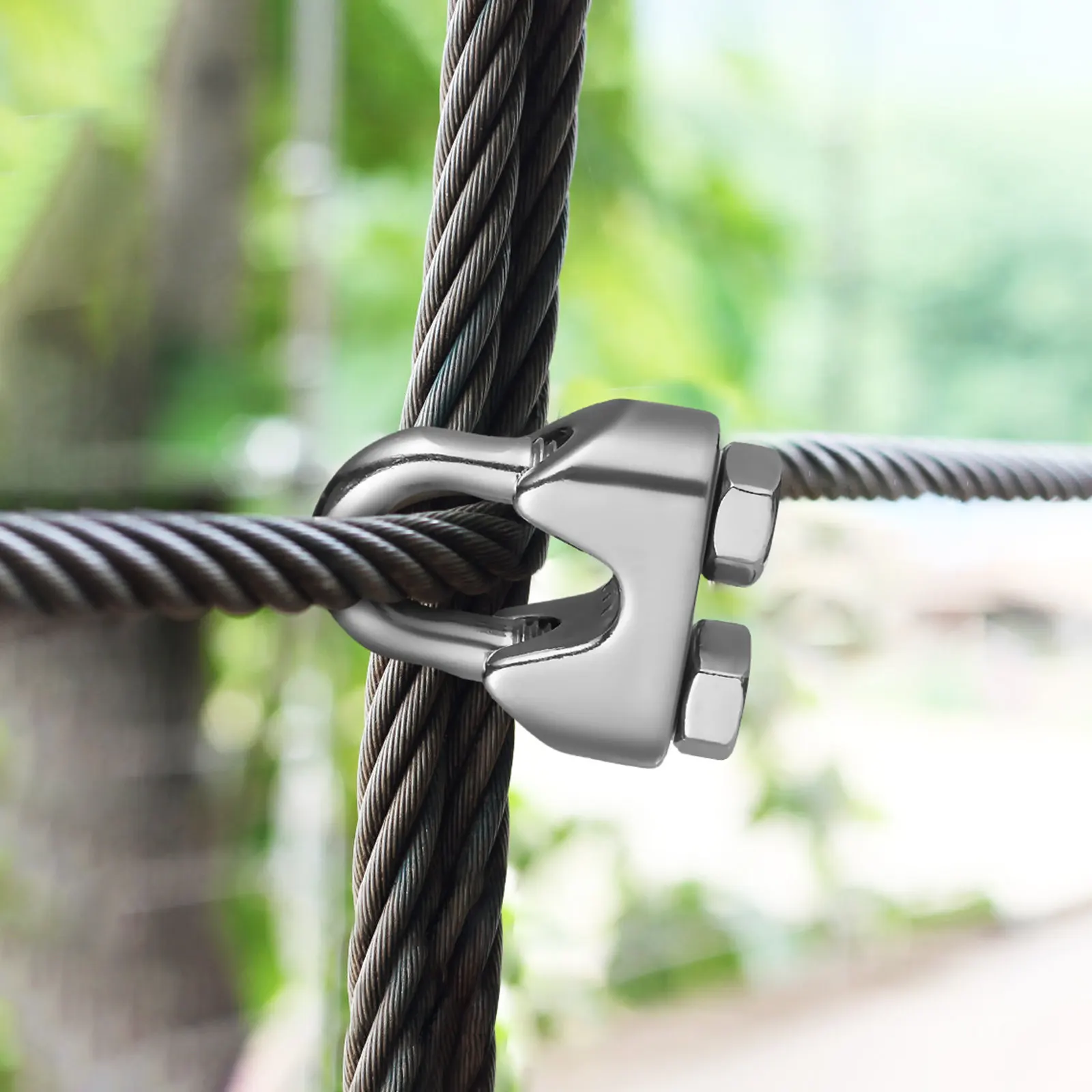 14Pcs Stainless Steel Wire Rope Clamp Cable Clamp Grip Rope Fastener Versatile for Marine Farming Rigging M8 Wire Clamps
14Pcs Stainless Steel Wire Rope Clamp Cable Clamp Grip Rope Fastener Versatile for Marine Farming Rigging M8 Wire Clamps