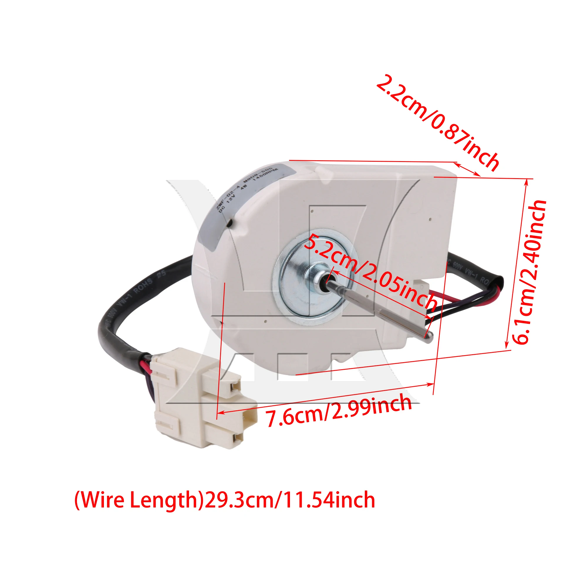 Refrigerator Evaporator Fan Motor 50240401000Q Replacement Parts 1450RPM DC12V
Refrigerator Evaporator Fan Motor 50240401000Q Replacement Parts 1450RPM DC12V