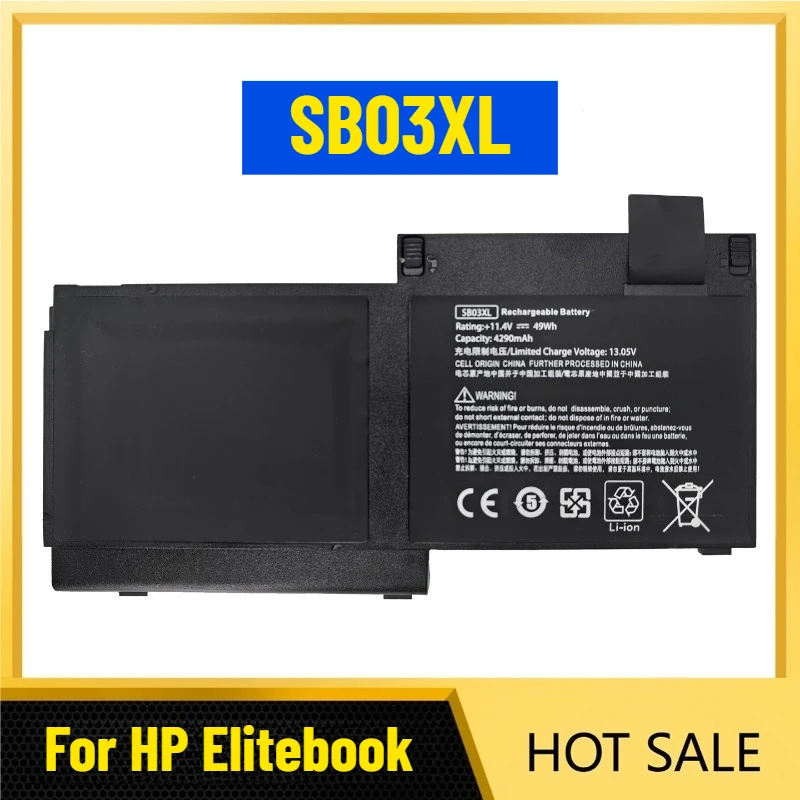 Laptop Battery for HP Elitebook 720 725 820 825 G1 G2 SB03XL
Laptop Battery for HP Elitebook 720 725 820 825 G1 G2 SB03XL