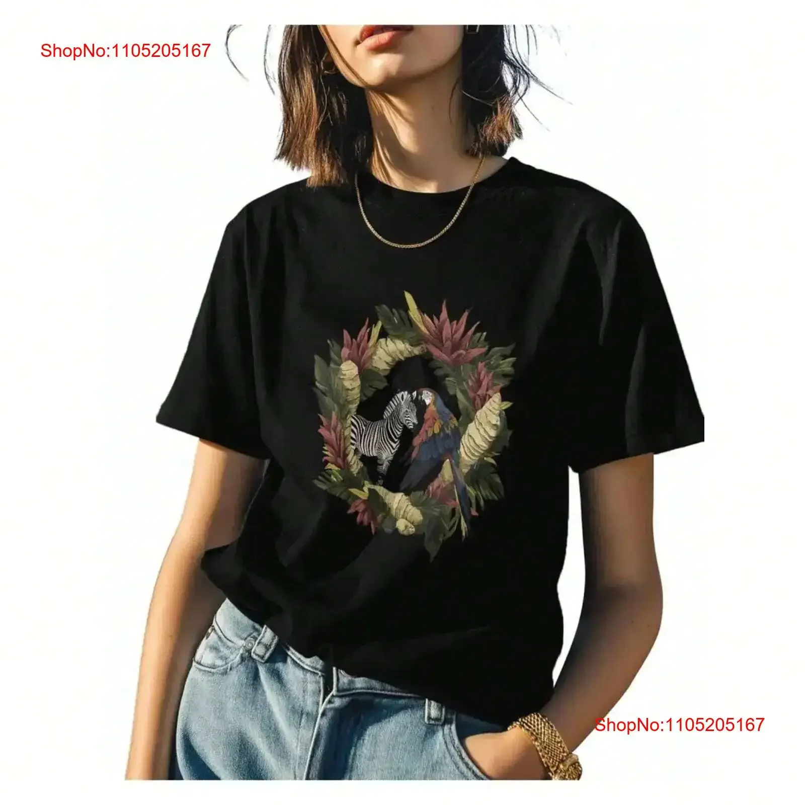 Animal Wreath Women's T Shirt Casual for Women vintage Washed Top For Everyday Wear Stretched graphic designer clothes Soft
Animal Wreath Women's T Shirt Casual for Women vintage Washed Top For Everyday Wear Stretched graphic designer clothes Soft