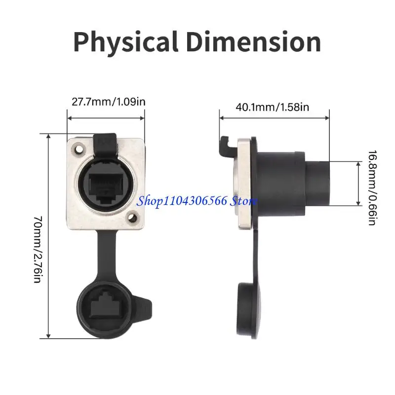 02DD RJ45 Panel Mount Connector Cat6 Ethernet Pass Through Cable Coupler Female to Female Extension Adapter Waterproof
02DD RJ45 Panel Mount Connector Cat6 Ethernet Pass Through Cable Coupler Female to Female Extension Adapter Waterproof