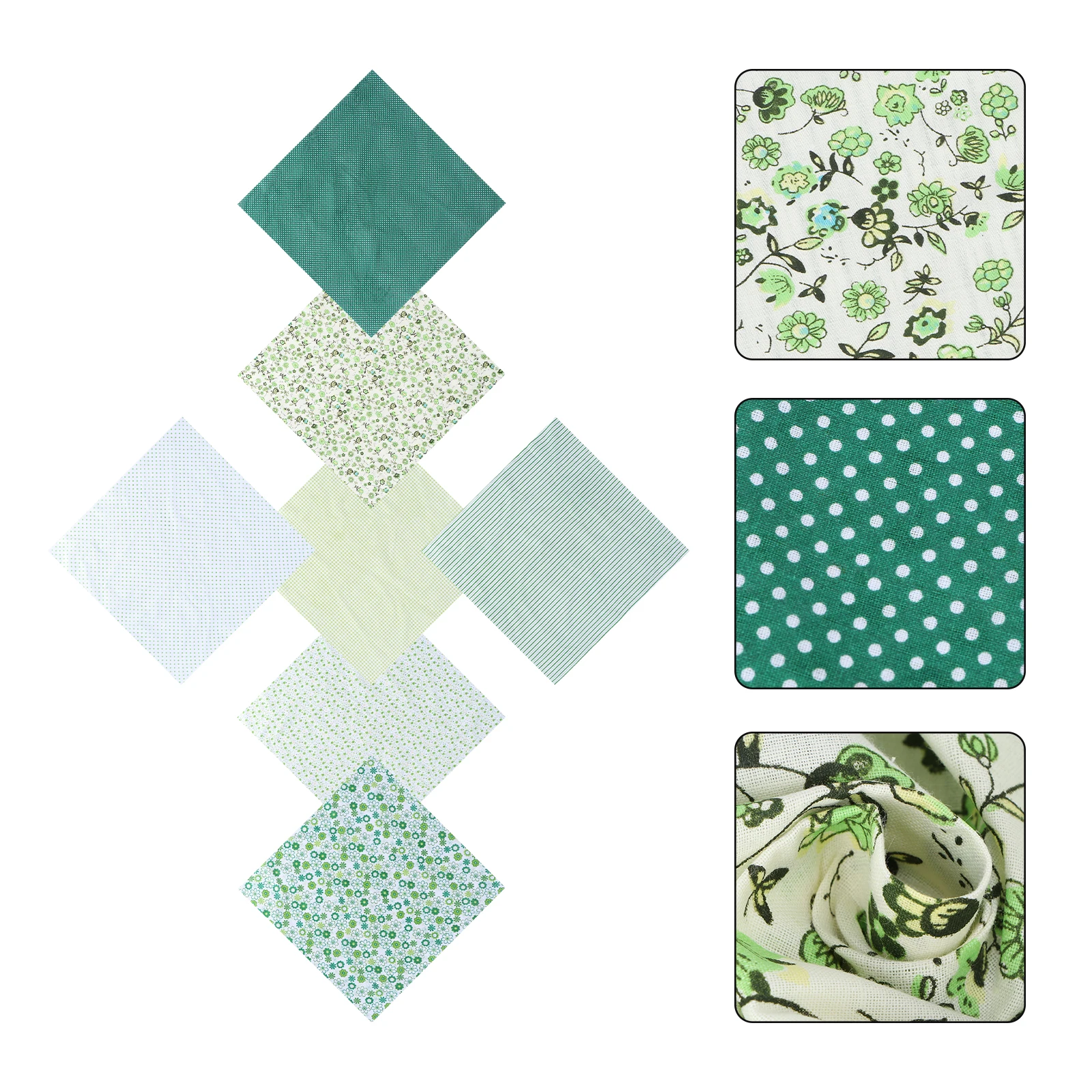 7 Pcs Green Fabric Cloth Festival Printcloth DIY Craft Supply Patchwork Cotton Patrick's Day Decor Supplies
7 Pcs Green Fabric Cloth Festival Printcloth DIY Craft Supply Patchwork Cotton Patrick's Day Decor Supplies