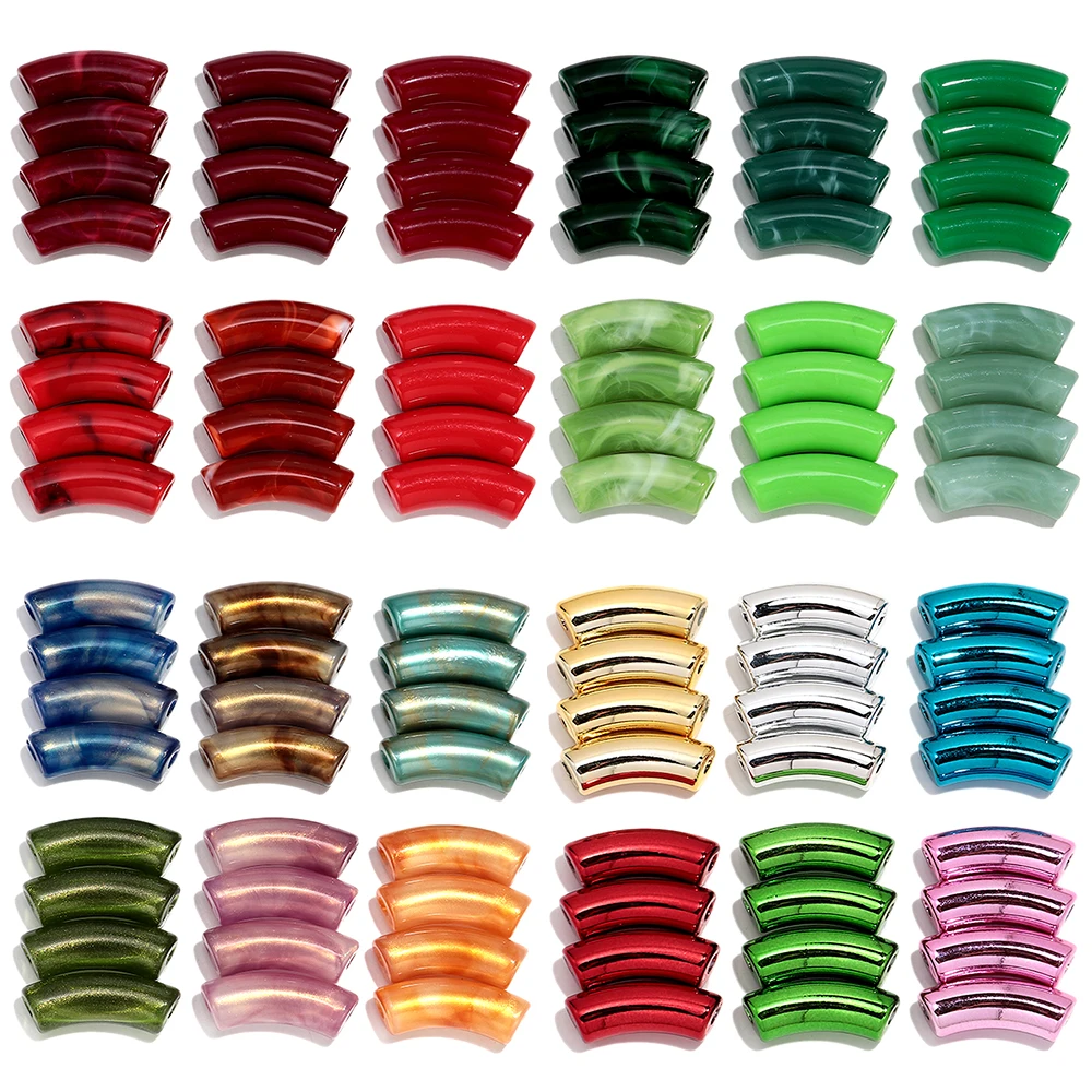 24pcs/lot Colorful Acrylic 12MM Bamboo Tube Beads Chunky Bent Pipe Loose Bead for DIY Bracelet Necklace Jewelry Accessories
24pcs/lot Colorful Acrylic 12MM Bamboo Tube Beads Chunky Bent Pipe Loose Bead for DIY Bracelet Necklace Jewelry Accessories