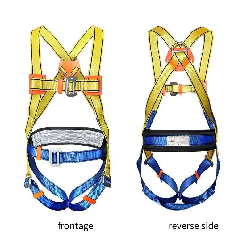 Full-Body Safety Harness Waist Support Fall-Arrest Rope for High-Altitude Operations Outdoor Rock Climbing Construction 
Full-Body Safety Harness Waist Support Fall-Arrest Rope for High-Altitude Operations Outdoor Rock Climbing Construction