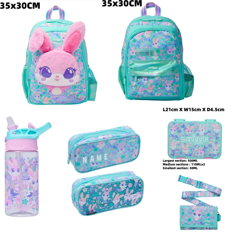 Genuine Australia Smiggle Student Backpack School Bag Rabbit Cartoon Anime Backpack Student Gift Lunch Box Water Cup Pencil Case
Genuine Australia Smiggle Student Backpack School Bag Rabbit Cartoon Anime Backpack Student Gift Lunch Box Water Cup Pencil Case