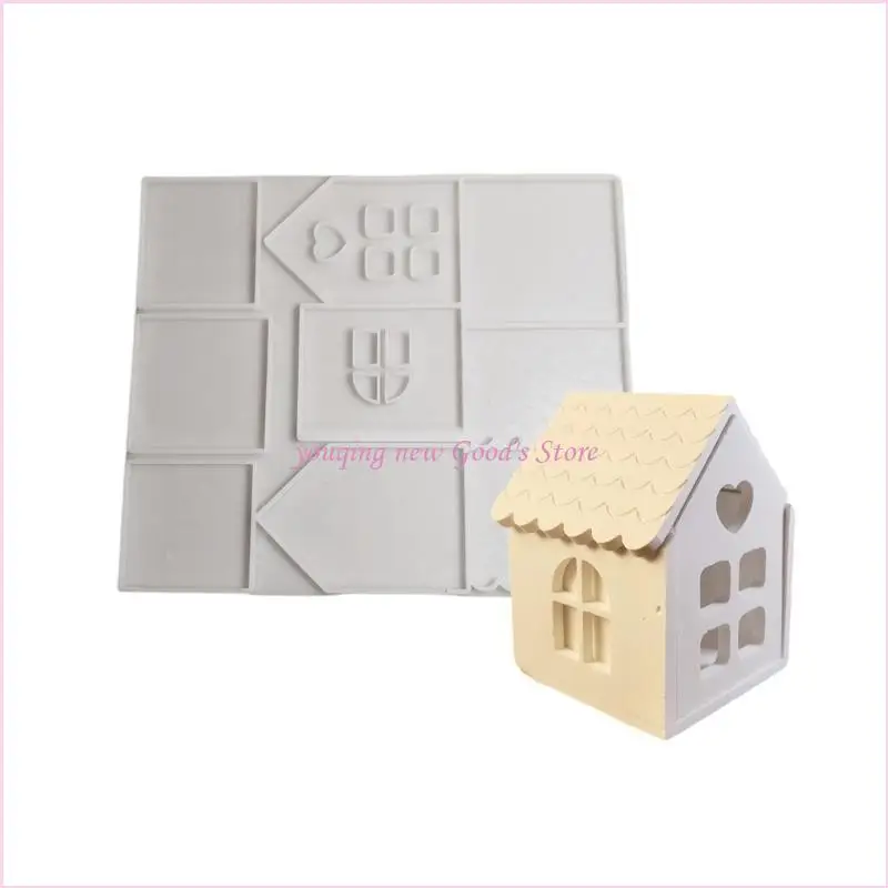 57QA Versatile House Shaped Ornament Silicone Molds Flexible Silicone Moulds Suitable For Resin And Plaster Craft Projects
57QA Versatile House Shaped Ornament Silicone Molds Flexible Silicone Moulds Suitable For Resin And Plaster Craft Projects