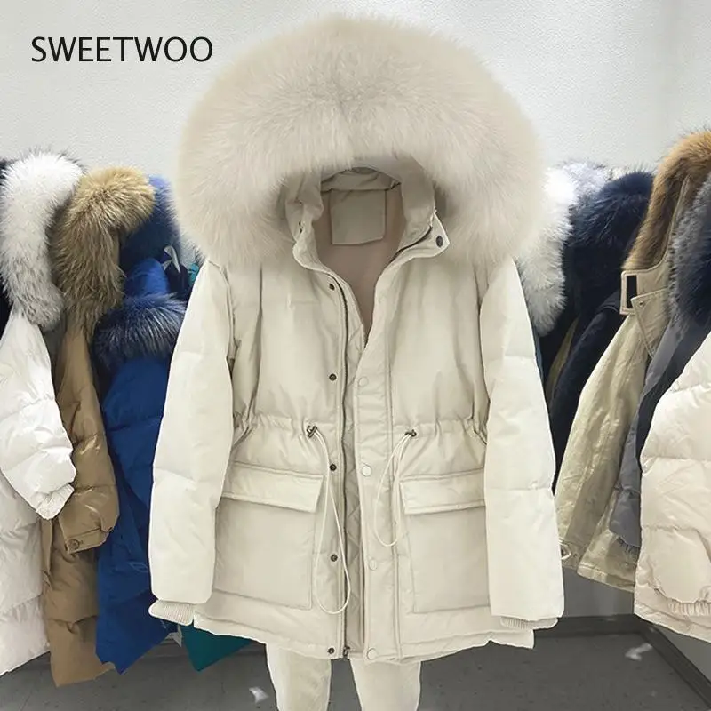 Women Cotton Padded Fur Parka New Big Fur Collar Down Winter Jacket Office Ladies Thick Warm Parkas Female Outerwear Tide 2022
Women Cotton Padded Fur Parka New Big Fur Collar Down Winter Jacket Office Ladies Thick Warm Parkas Female Outerwear Tide 2022