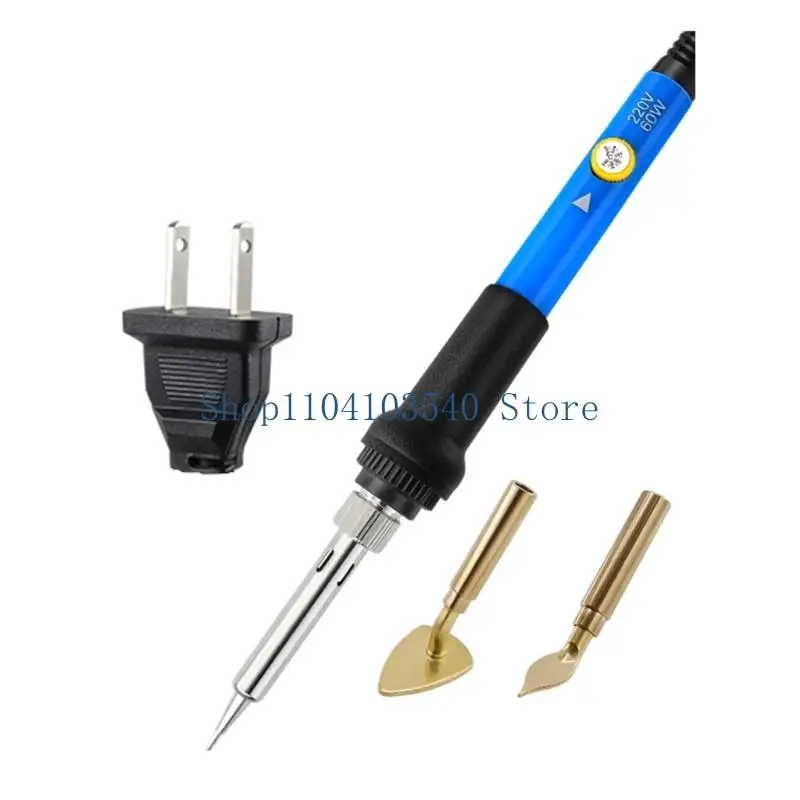 02DC Ergonomic 60W Soldering Iron With Two Tip For Versatile Applications
02DC Ergonomic 60W Soldering Iron With Two Tip For Versatile Applications