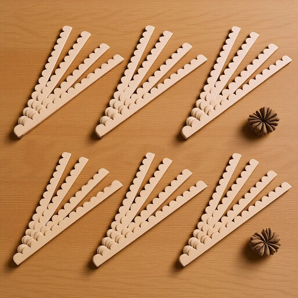 24Pcs Scalloped Wood Trim Unfinished Cabinet Edge Moulding Decorative Wood Strips for Door Frame Shelf Wall Decor
24Pcs Scalloped Wood Trim Unfinished Cabinet Edge Moulding Decorative Wood Strips for Door Frame Shelf Wall Decor
