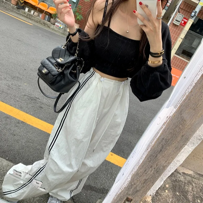 Sporty Side Two-Line Wide Leg Pants Women's Korean Style Spring Autumn Winter Casual Fashion plus Size Trousers
Sporty Side Two-Line Wide Leg Pants Women's Korean Style Spring Autumn Winter Casual Fashion plus Size Trousers