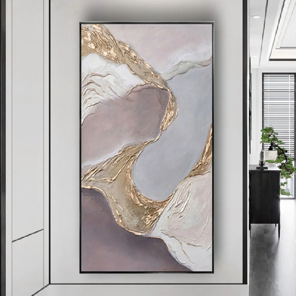 Large Palette Knife Powdered Gold Textured Canvas Photo Handmade Oil Painting Decor Wall Art Picture Contemporary Crafts Pendant
Large Palette Knife Powdered Gold Textured Canvas Photo Handmade Oil Painting Decor Wall Art Picture Contemporary Crafts Pendant