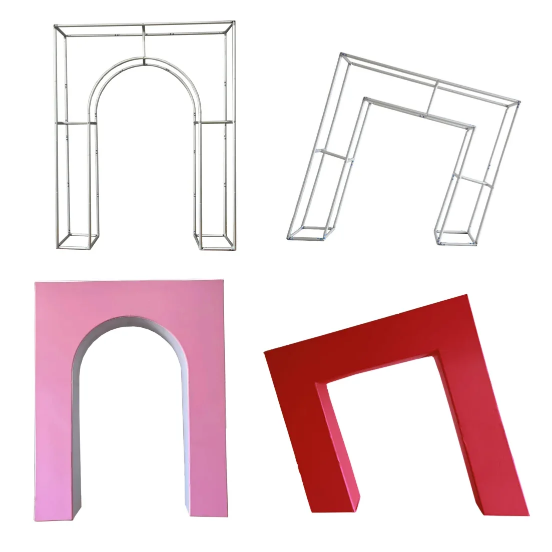 3D Aluminum Alloy Tube Fabric Open Door Arch Backdrop Stand for Birthday Baby Shower Wedding Decorations
3D Aluminum Alloy Tube Fabric Open Door Arch Backdrop Stand for Birthday Baby Shower Wedding Decorations