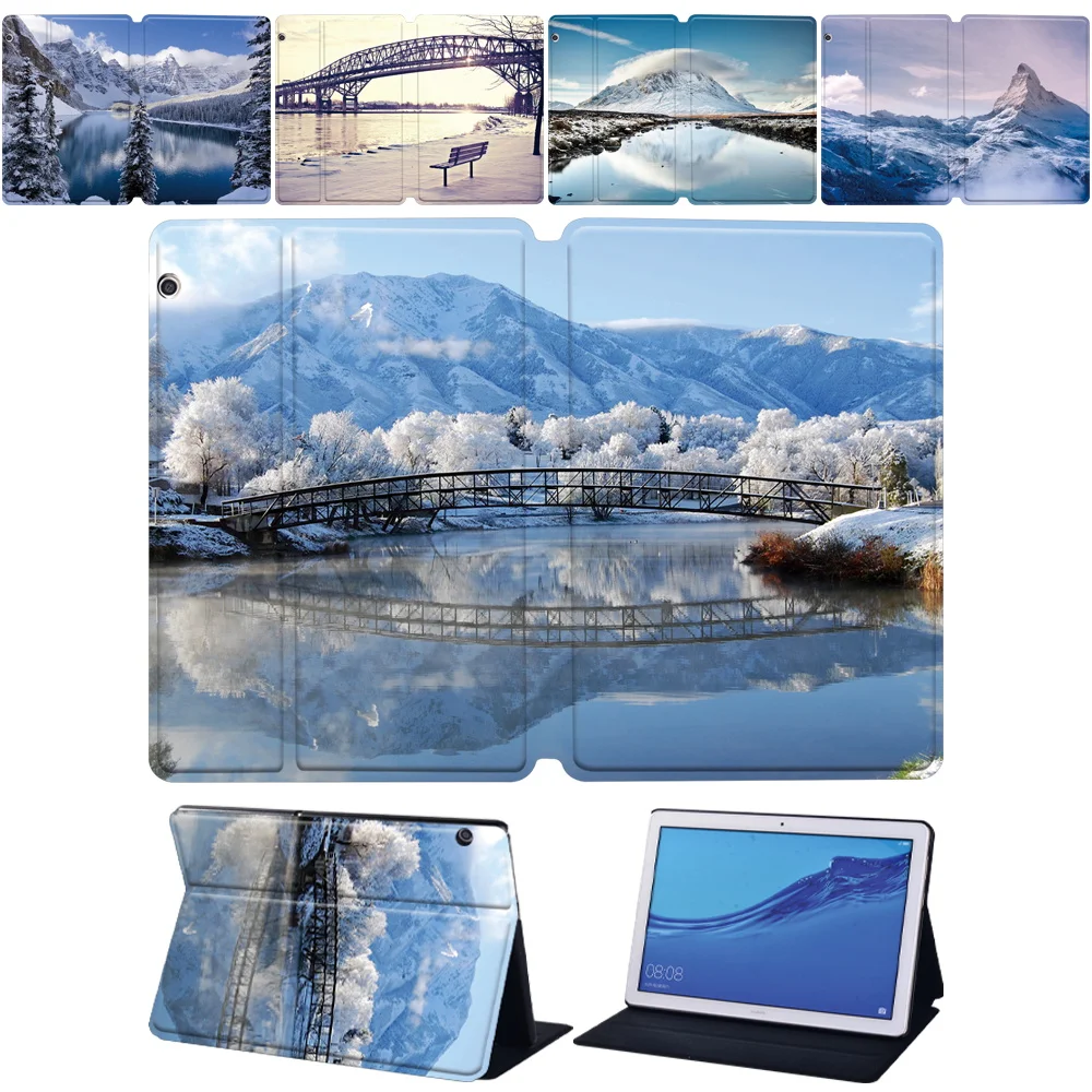 Cover for Huawei MediaPad M5 Lite 8 M5 10.8" M5 Lite 10.1/MediaPad T3 8.0 T3 10 9.6" T5 10 10.1" Folding Folio Tablet Case
Cover for Huawei MediaPad M5 Lite 8 M5 10.8" M5 Lite 10.1/MediaPad T3 8.0 T3 10 9.6" T5 10 10.1" Folding Folio Tablet Case