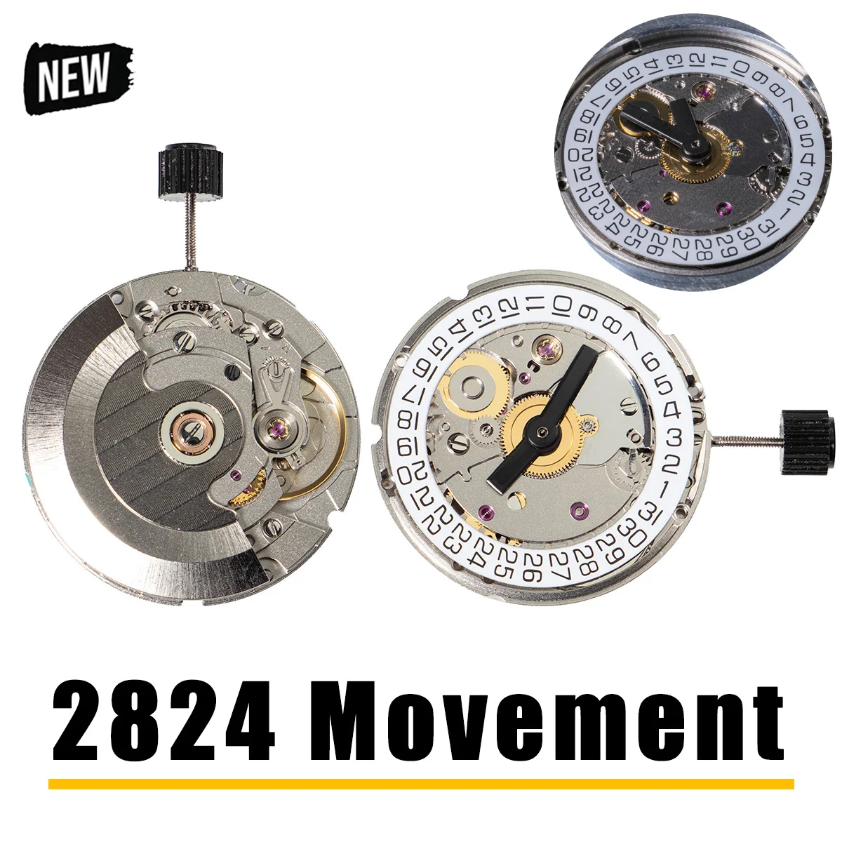 25-jewel PT5000 automatic movement with high accuracy mechanical function and date wheel, compatible with Seagull ST21-ETA2824-2
25-jewel PT5000 automatic movement with high accuracy mechanical function and date wheel, compatible with Seagull ST21-ETA2824-2