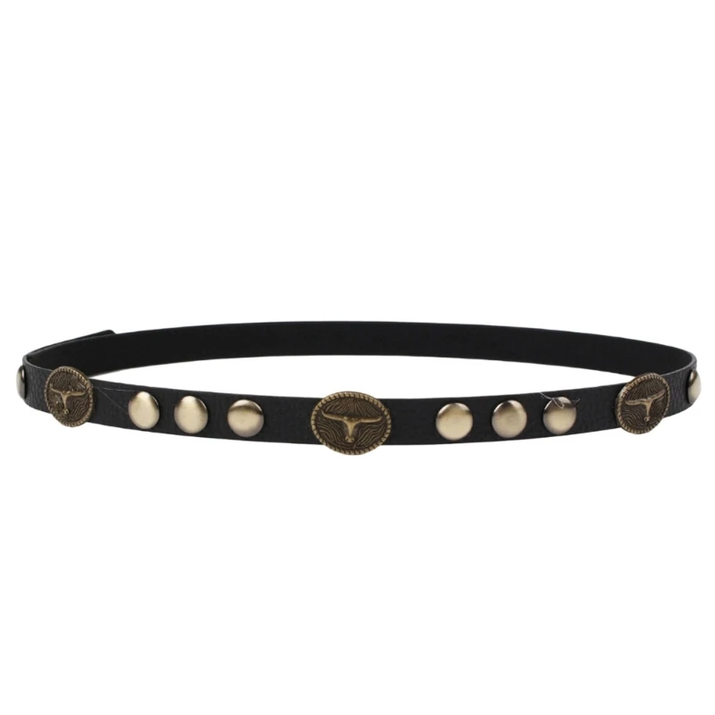Western Hat Band Head Medallions Black PU Hat Strap for Hat Styling and Western Outfit Accent Detail Y08E
Western Hat Band Head Medallions Black PU Hat Strap for Hat Styling and Western Outfit Accent Detail Y08E