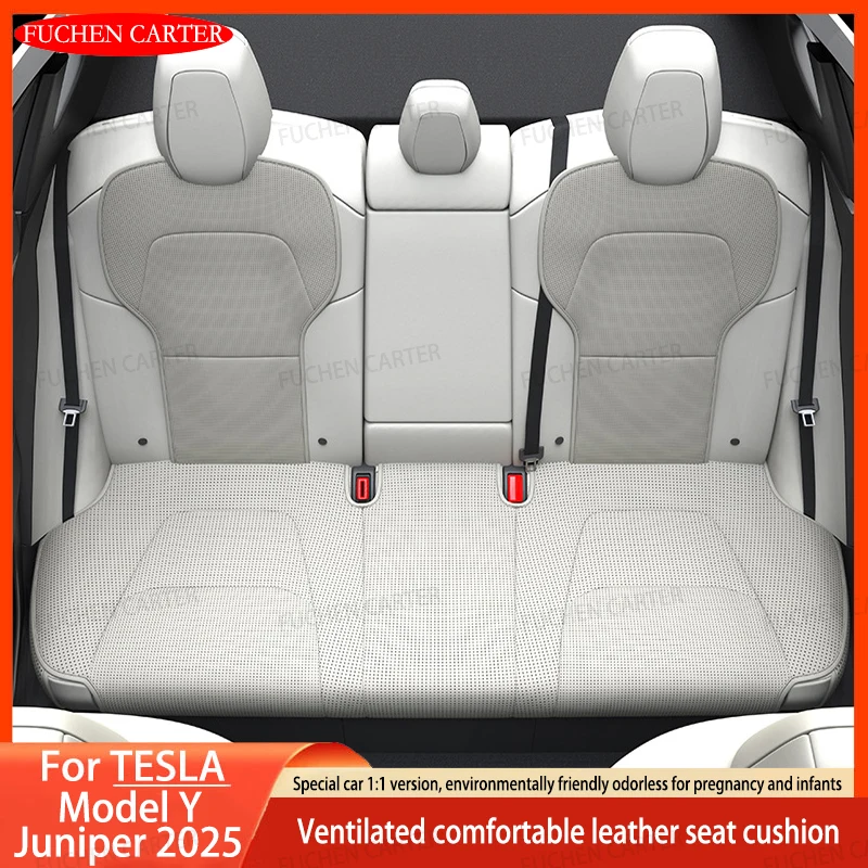 Для Tesla ModelY Juniper 2025, подушка сиденья из искусственной кожи, вентиляция, удобная, четыре сезона, универсальный разделенный комплект одного сидения на спине
Для Tesla ModelY Juniper 2025, подушка сиденья из искусственной кожи, вентиляция, удобная, четыре сезона, универсальный разделенный комплект одного сидения на спине