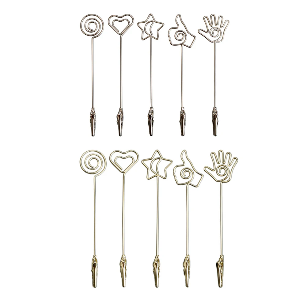 10pcs Business Card Holder Premium Metal Wire Design Sturdy Clip Memo Table Number Wedding Supplies Reusable Decorations
10pcs Business Card Holder Premium Metal Wire Design Sturdy Clip Memo Table Number Wedding Supplies Reusable Decorations
