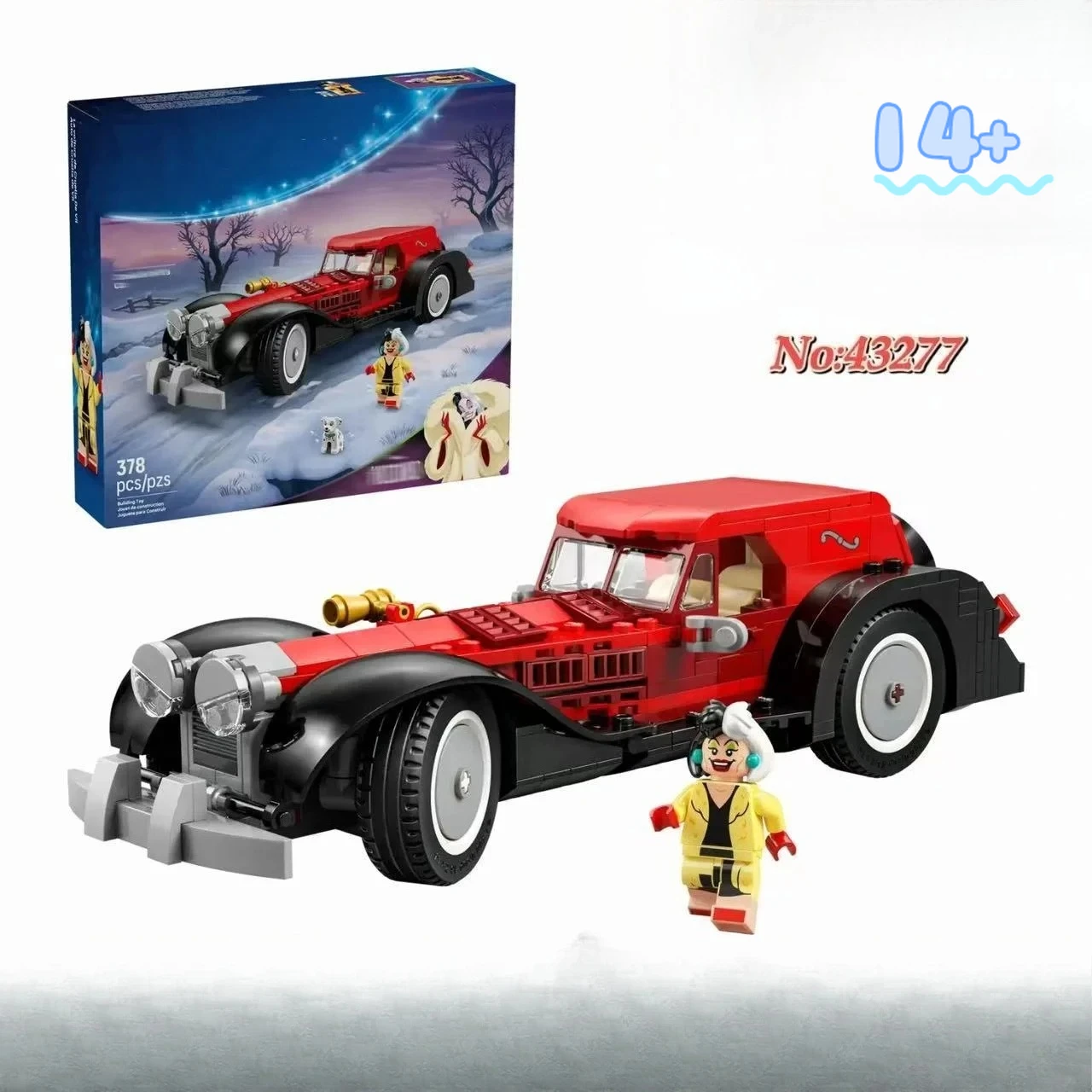 Disney In Stock 43277 Cruella's Luxury Car Building Blocks Movie Themed Toy Gift for Holiday & Party Favors
Disney In Stock 43277 Cruella's Luxury Car Building Blocks Movie Themed Toy Gift for Holiday & Party Favors