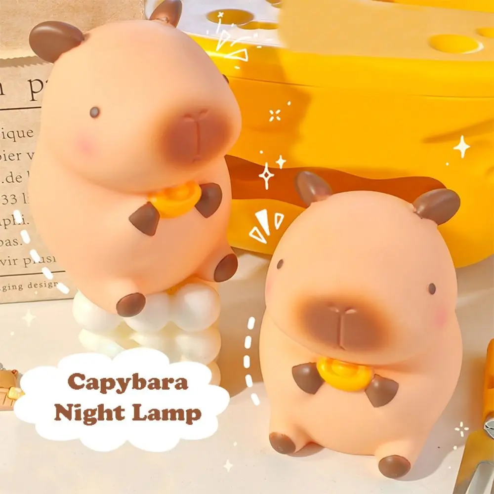 New Capybara Table Lamp Silicone USB Rechargeable LED Night Lamp Gift Mini Bedside Nightlight Desktop Decoration
New Capybara Table Lamp Silicone USB Rechargeable LED Night Lamp Gift Mini Bedside Nightlight Desktop Decoration
