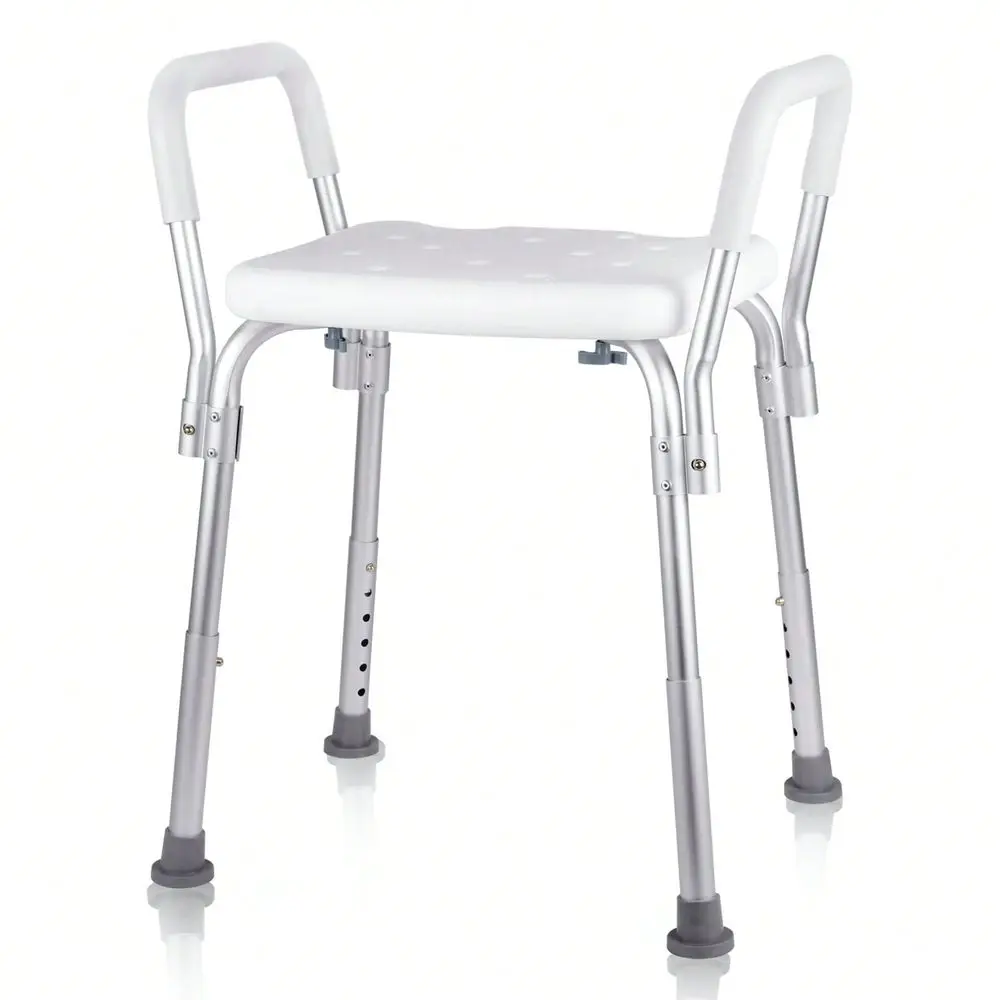 Shower Chair With Arms 350 Lb. Capacity, Bench, Stool, Seat For Elderly, Seniors Independent Adult And Disabled Adults
Shower Chair With Arms 350 Lb. Capacity, Bench, Stool, Seat For Elderly, Seniors Independent Adult And Disabled Adults