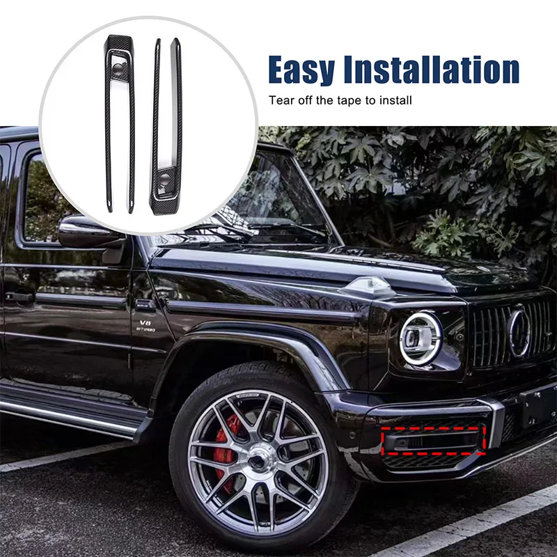For Mercedes-Benz G-Class front fog light frame, automotive fog light decoration, real carbon fiber 2pcs (Special for G63) 19-24
For Mercedes-Benz G-Class front fog light frame, automotive fog light decoration, real carbon fiber 2pcs (Special for G63) 19-24