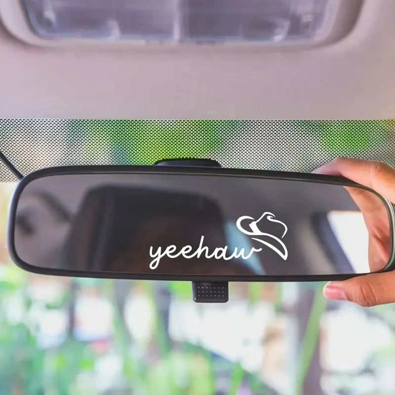 YeeHaw MINI Car Sticker Decal Rearview Mirrior Trendy Mirror Western Texas
YeeHaw MINI Car Sticker Decal Rearview Mirrior Trendy Mirror Western Texas