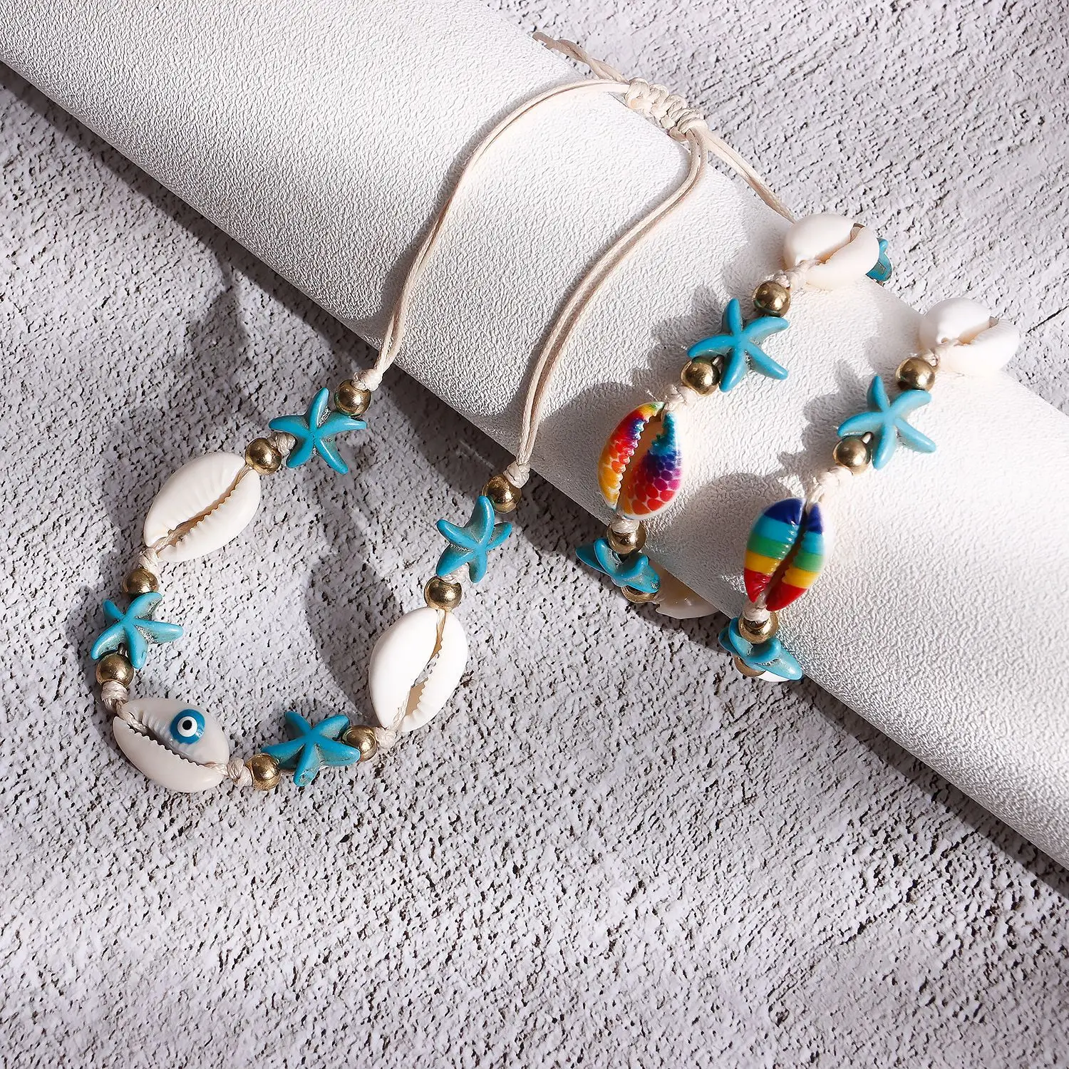 Boho Fashion Hand Woven Shell Starfish Anklets for Women Adjustable Rope Ankle Jewelry Bracelet Summer Beach Accessories
Boho Fashion Hand Woven Shell Starfish Anklets for Women Adjustable Rope Ankle Jewelry Bracelet Summer Beach Accessories