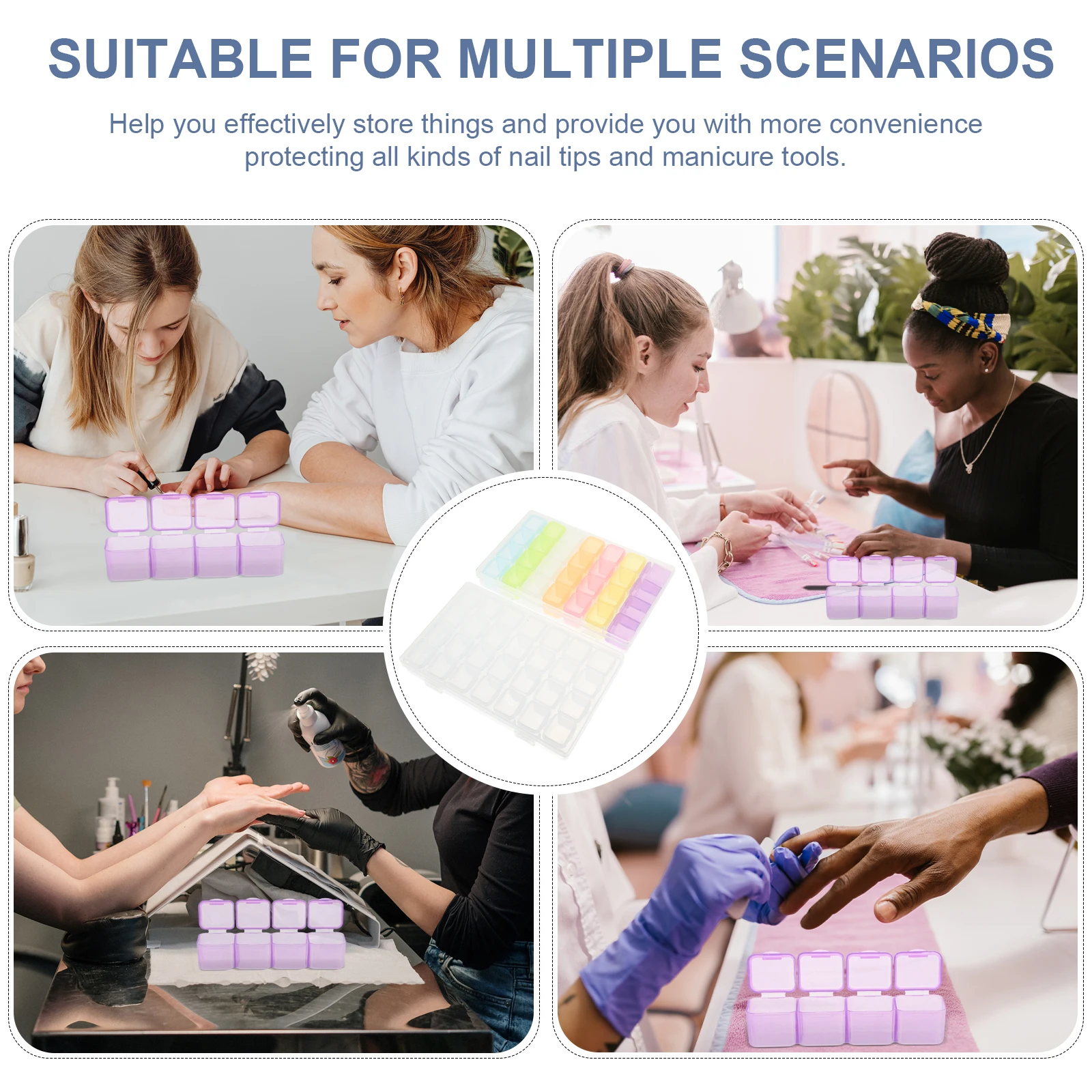 2 set Mini Shape Storage Box Transparent Colorful Nail Art Accessories Organizer Manicure Tool Container Rhinestone Case
2 set Mini Shape Storage Box Transparent Colorful Nail Art Accessories Organizer Manicure Tool Container Rhinestone Case