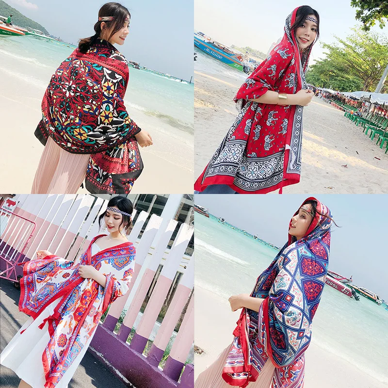 Beach shawl scarf cotton and linen women's summer Korean style thin beach sunscreen scarf beach towel
Beach shawl scarf cotton and linen women's summer Korean style thin beach sunscreen scarf beach towel