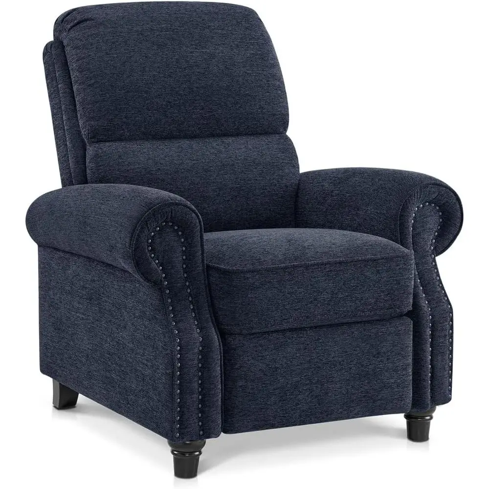 Blue Chenille Upholstered Recliner Chair, Adjustable Lounge Sofa for Relaxed Living Room Seating
Blue Chenille Upholstered Recliner Chair, Adjustable Lounge Sofa for Relaxed Living Room Seating