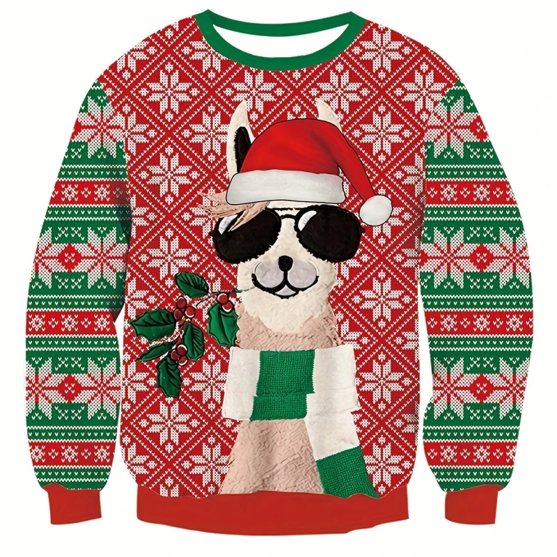 Autumn Sweatshirt For Men Long-Sleeved Tee Christmas Graphic Hoodie Printed Top Fashion O-Neck Pullover Oversized Men's Clothing
Autumn Sweatshirt For Men Long-Sleeved Tee Christmas Graphic Hoodie Printed Top Fashion O-Neck Pullover Oversized Men's Clothing