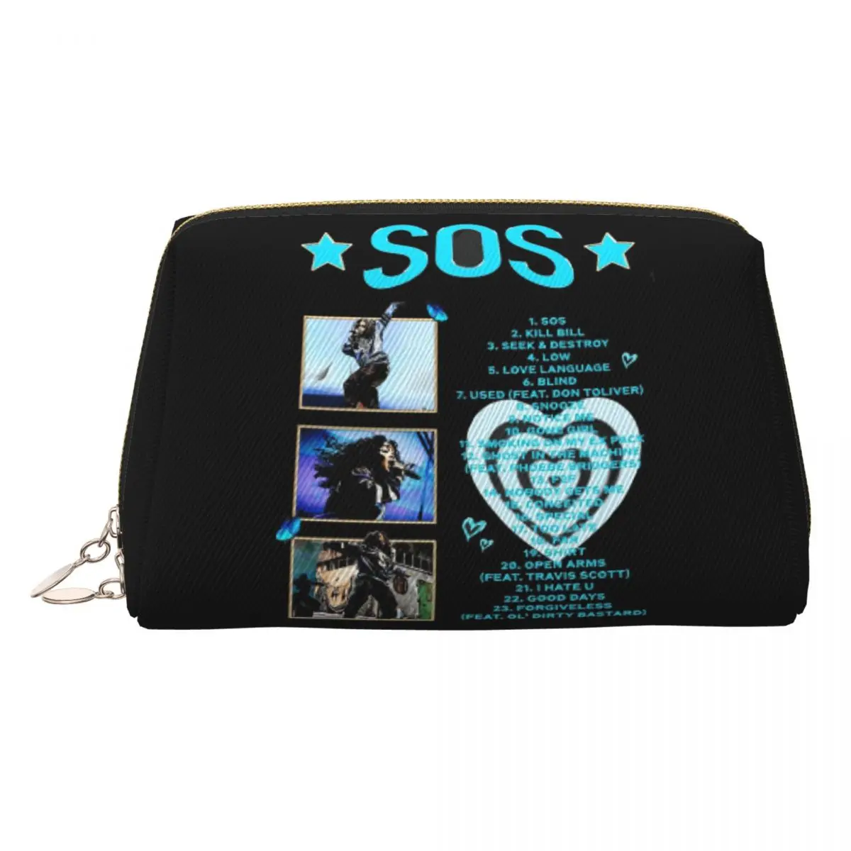 SZA SOS Song Singer Women Cosmetic Bag Travel Makeup Organizer Pouch Toiletry Storage Dopp Kit Box
SZA SOS Song Singer Women Cosmetic Bag Travel Makeup Organizer Pouch Toiletry Storage Dopp Kit Box