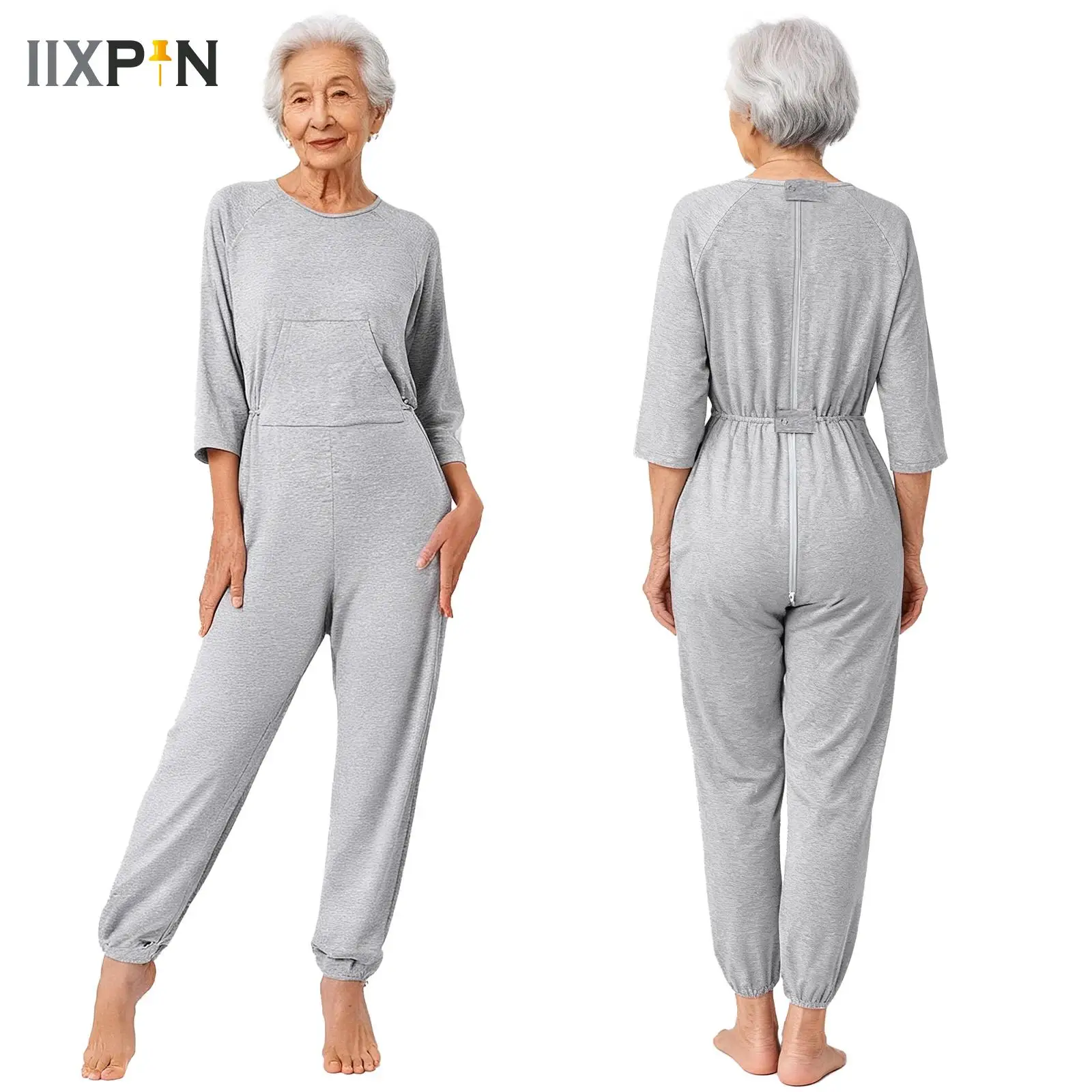 Women's Elderly Anti-Strip Adaptive Jumpsuit Legs Zip Long Sleeve Long Pants Nursing Rompers Special Needs Disabilities Clothing
Women's Elderly Anti-Strip Adaptive Jumpsuit Legs Zip Long Sleeve Long Pants Nursing Rompers Special Needs Disabilities Clothing