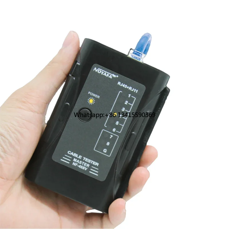 NF-468V RJ11 RJ45 Cat5 Cat6 LAN Cable Tester Handheld Network Line Wire Breakpoint Detector
NF-468V RJ11 RJ45 Cat5 Cat6 LAN Cable Tester Handheld Network Line Wire Breakpoint Detector