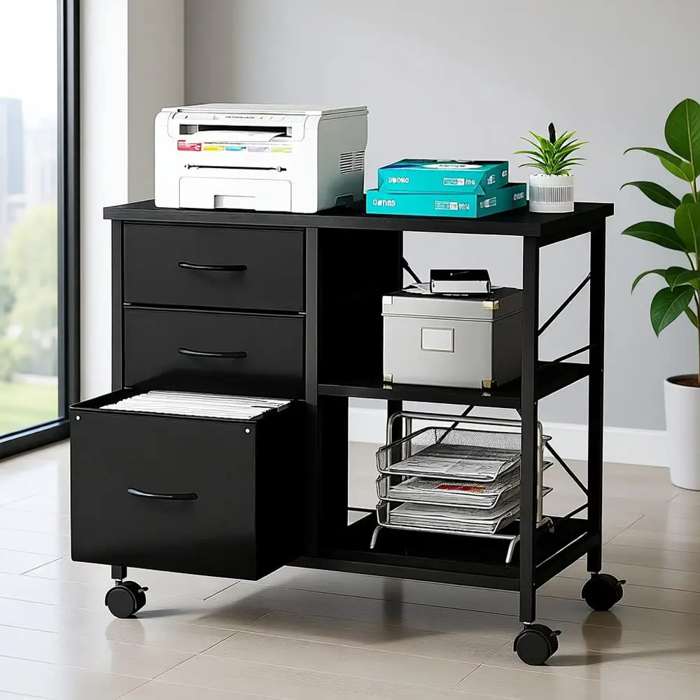 Подстольная подставка для принтера на колесиках с ящиком для хранения, черная, для домашнего офиса
Подстольная подставка для принтера на колесиках с ящиком для хранения, черная, для домашнего офиса